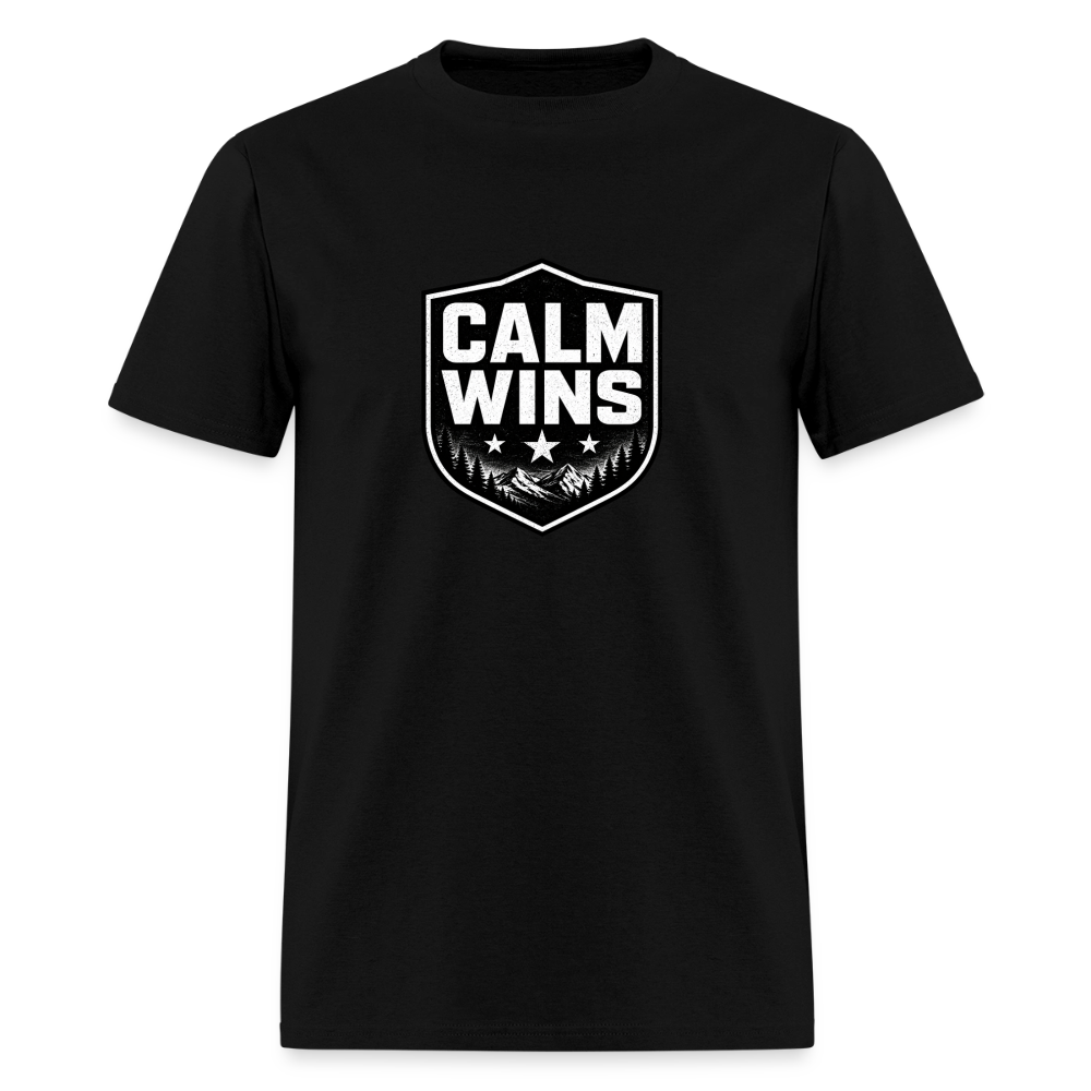 BLACK WOLF CALM WINS - black